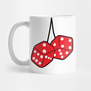 Fuzzy car dice Mug